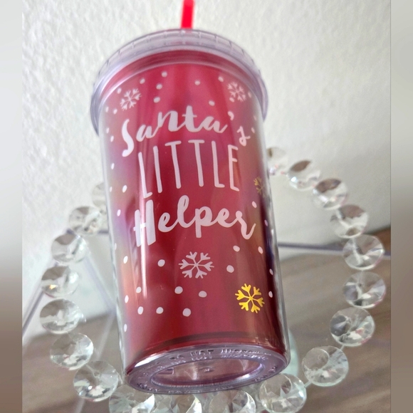 Santa's Little Helper insulated Tumbler w/ Straw • NEW - Picture 7 of 8